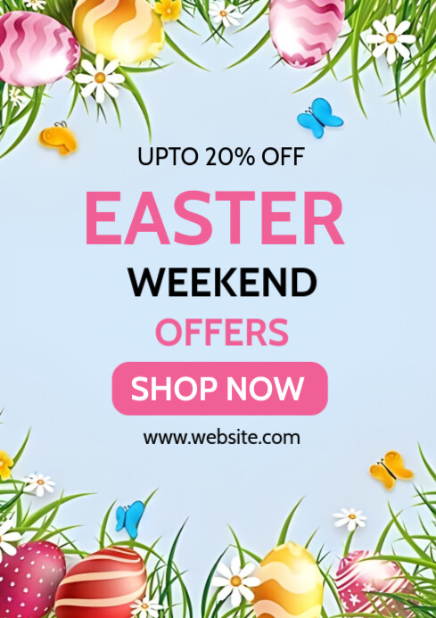 Easter Weekend Graphics Easter Weekend poster Template | PosterMyWall