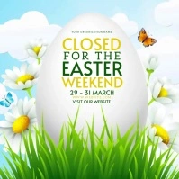 EASTER WEEKEND STORE SALE CLOSED TEMPLATE Square (1:1)