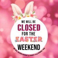 EASTER WEEKEND STORE SALE CLOSED TEMPLATE Instagram na Post