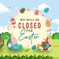 EASTER WEEKEND STORE SALE CLOSED TEMPLATE Instagram na Post