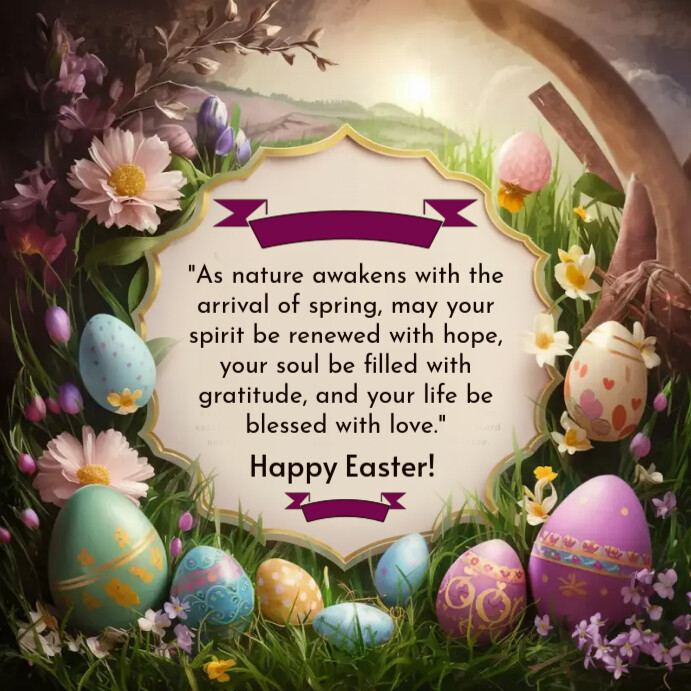 Easter wish template | PosterMyWall
