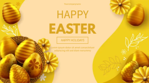Laranja Easter Celebration Præsentation Template