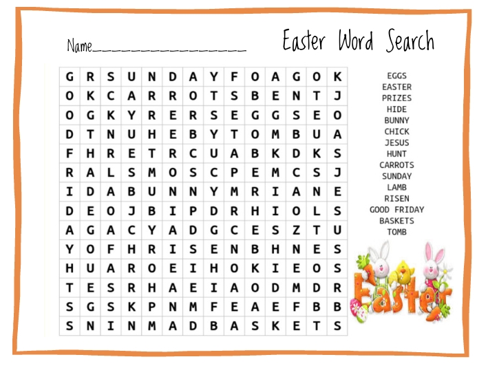 Easter Word Search Template | PosterMyWall easter-word-search-template-postermywall