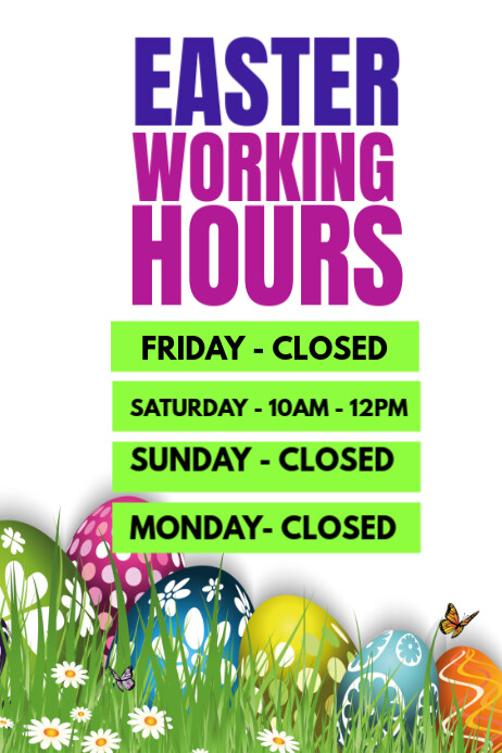 Easter Working Template | PosterMyWall