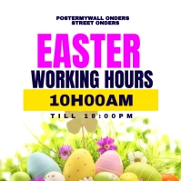 easter working hour Square (1:1) template
