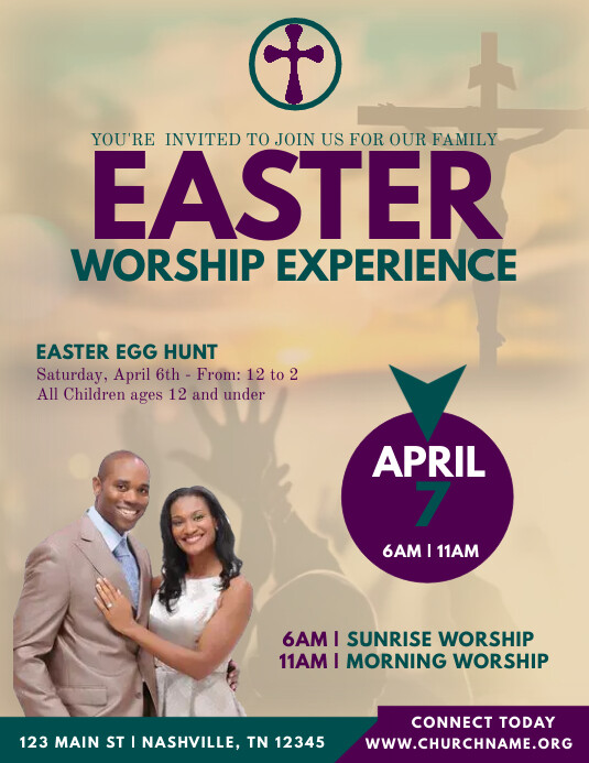 15.1K+ Free Easter Church A4 Templates | PosterMyWall