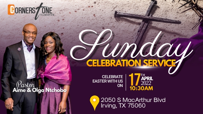 EASTERWORSHIP CONFERENCE FLYER (4) Digital Display (16:9) template