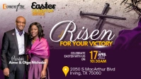 EASTERWORSHIP CONFERENCE FLYER Digitalt display (16:9) template