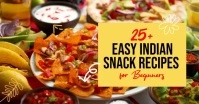 Easy Indian Snack Recipes Ad Template Gambar Bersama Facebook