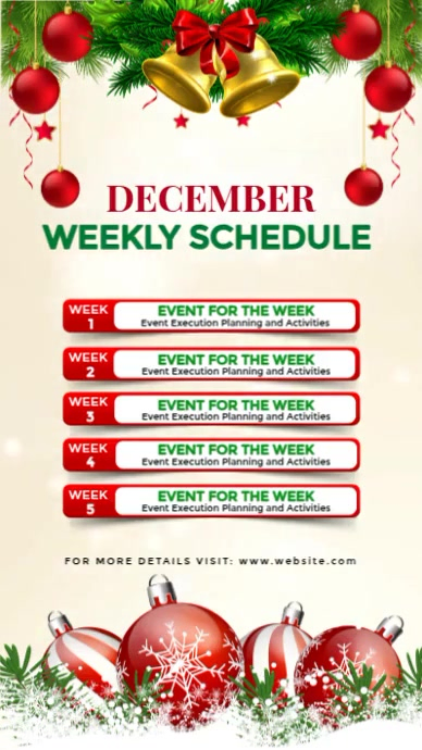 easy to customize December template Instagram Reel