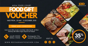 Schwarz Food Gift Voucher Facebook Shared Image Template