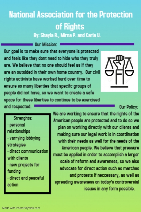 National Association for the Protection of Rights | PosterMyWall