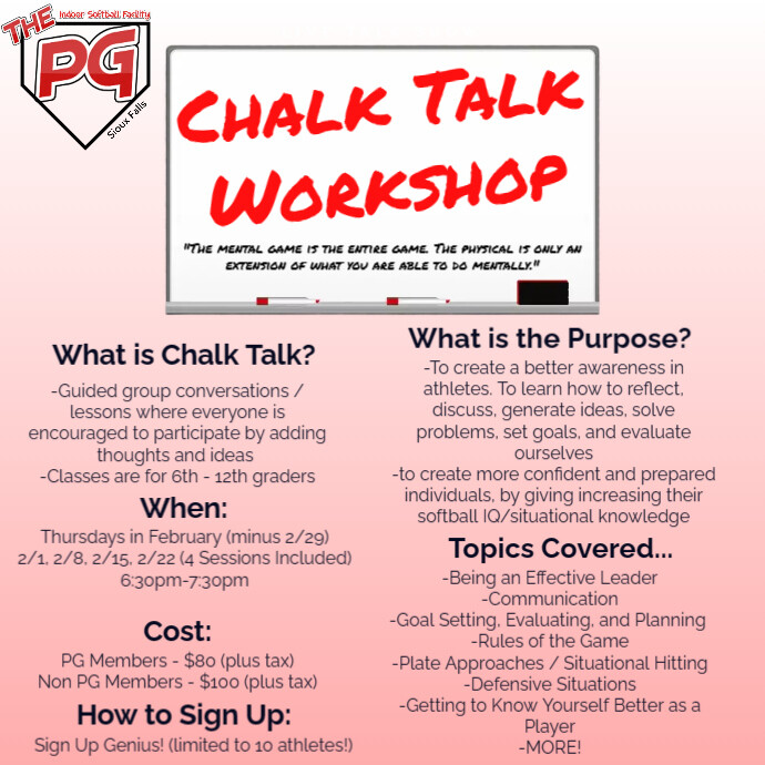 Softball Chalk Talk Feb2024 PosterMyWall