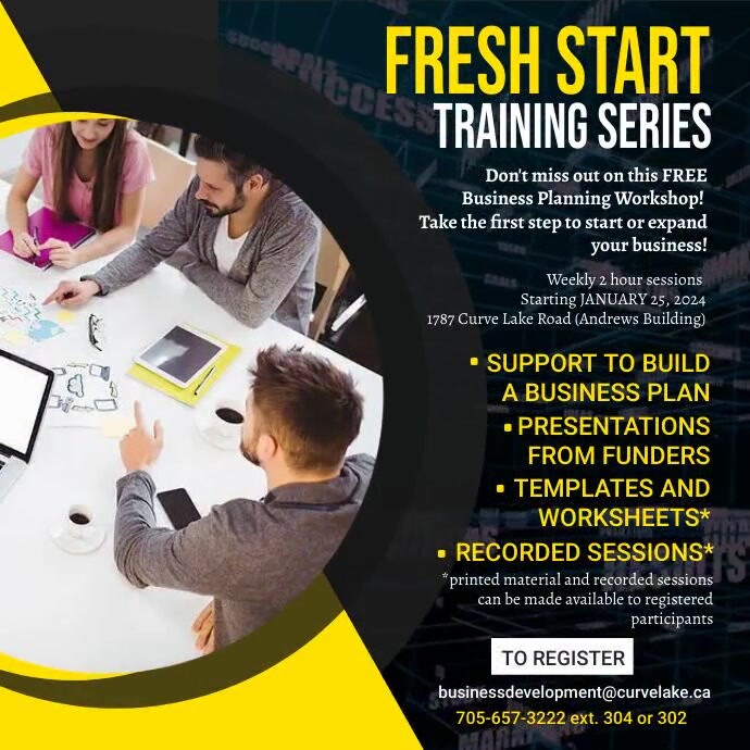 Robin Steed Social - Fresh Start Training Series (Ec Dev) | PosterMyWall