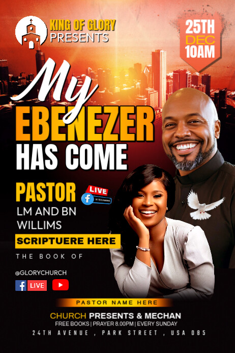 Ebenezer Poster template