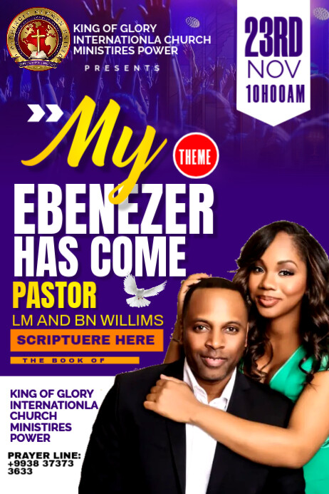 Ebenezer Poster template