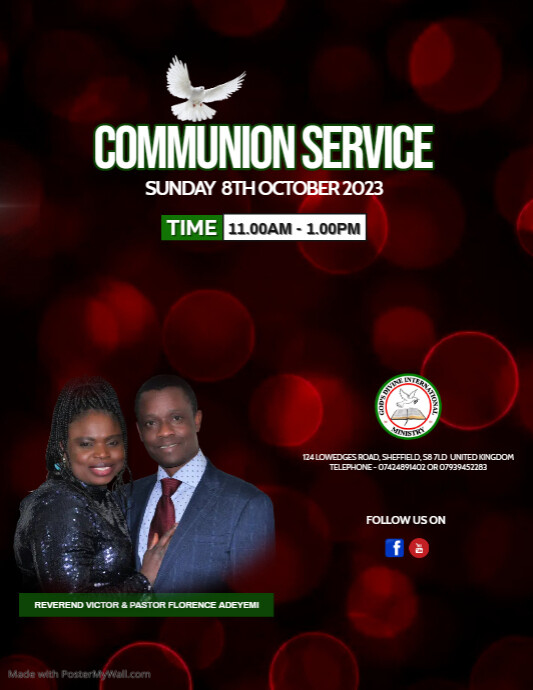 Copy of holy communion | PosterMyWall