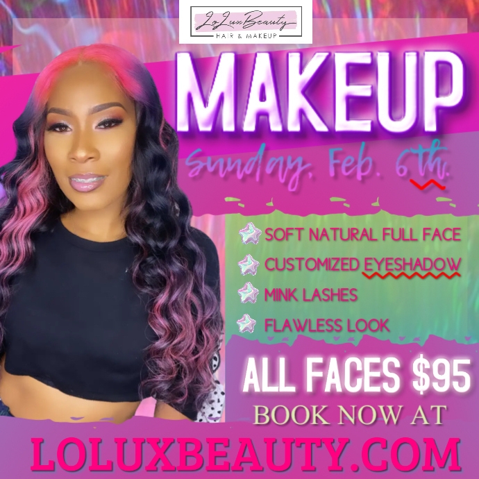 Copy of Sunday Makeup Appointment Flyer PosterMyWall