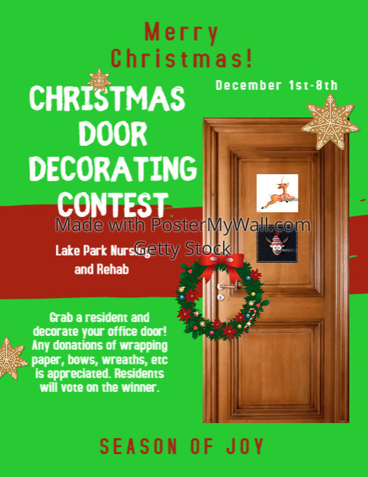 Christmas Door Decorating Contest (4) PosterMyWall Christmas Door Decorating Contest (4) PosterMyWall