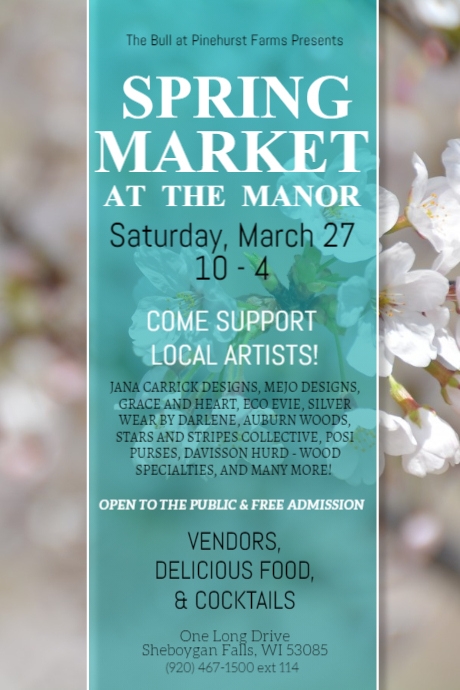 Spring Out Advertising Spring Market - detailed ad | PosterMyWall