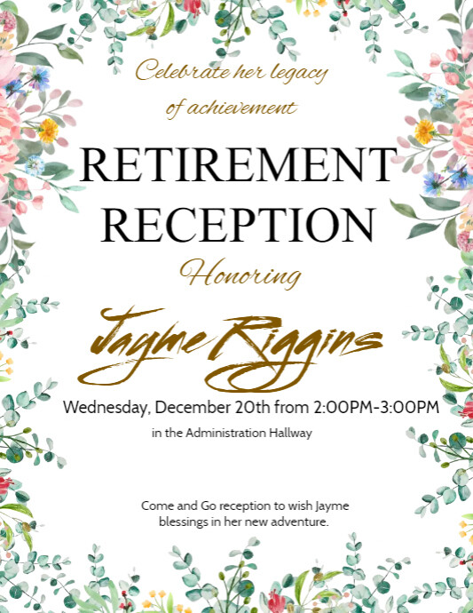 Retirement Flyer Template PosterMyWall