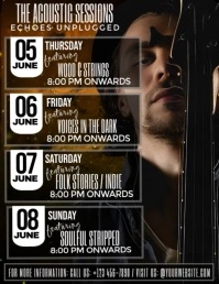 Echoes Unplugged: The Acoustic Sessions Løbeseddel (US Letter) template