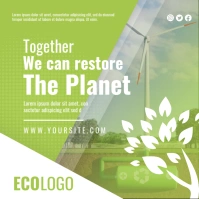 Ecological Instagram-Beitrag template