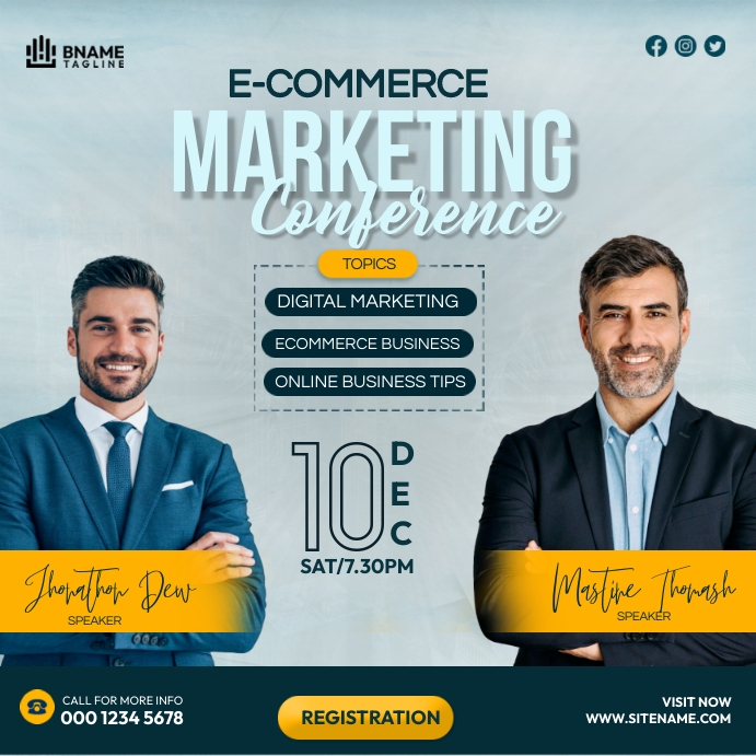 Copy of Ecommerce Conference Ads | PosterMyWall