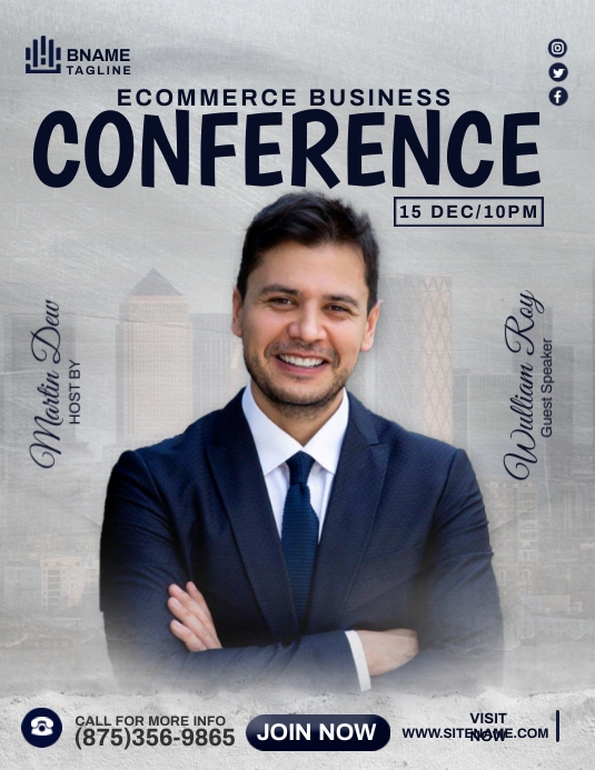 Ecommerce Conference Template | PosterMyWall