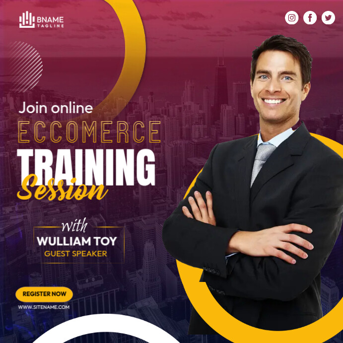 Ecommerce Online Training Ads Template | PosterMyWall