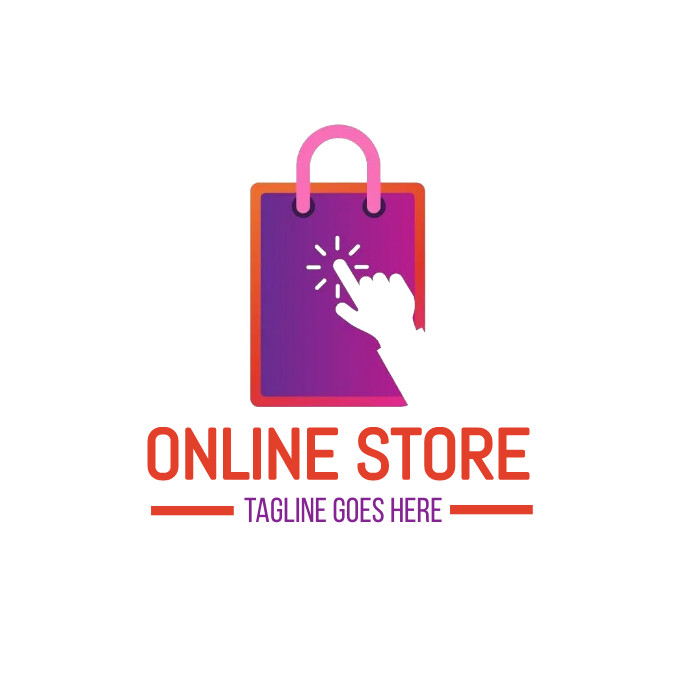 Ecommerce store logo, online shop logo (4) template
