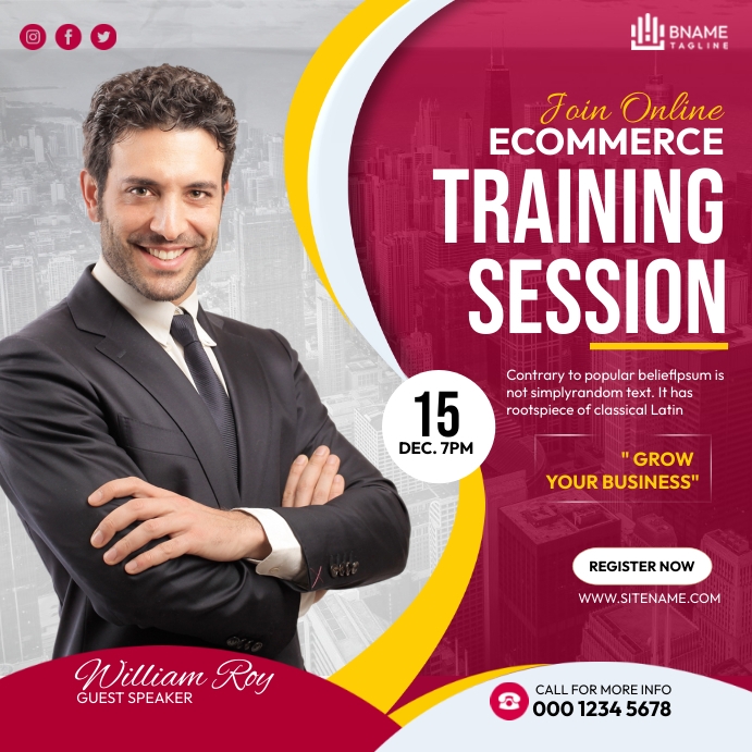 Copy of Ecommerce Training Session Ads | PosterMyWall