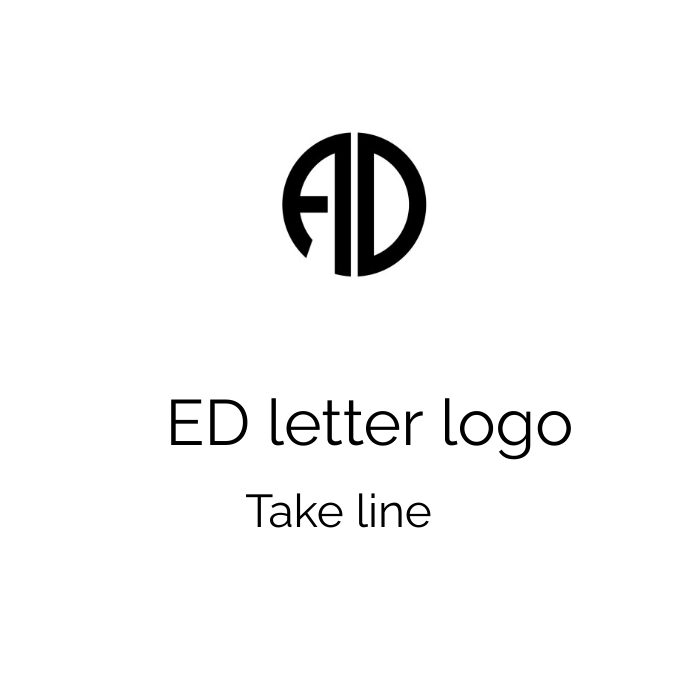 ED letter company logo design template. | PosterMyWall
