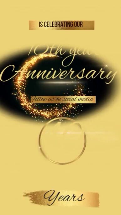 10 year anniversary design template | PosterMyWall