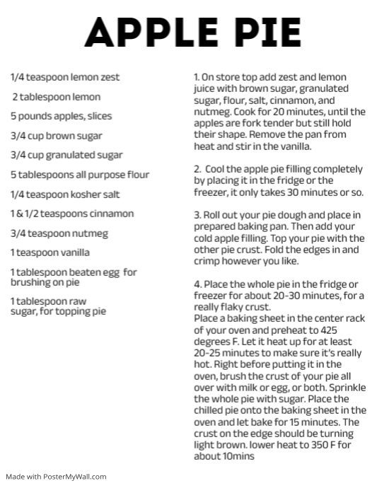 cake Recipe Template Din Flyer ad (4) PosterMyWall