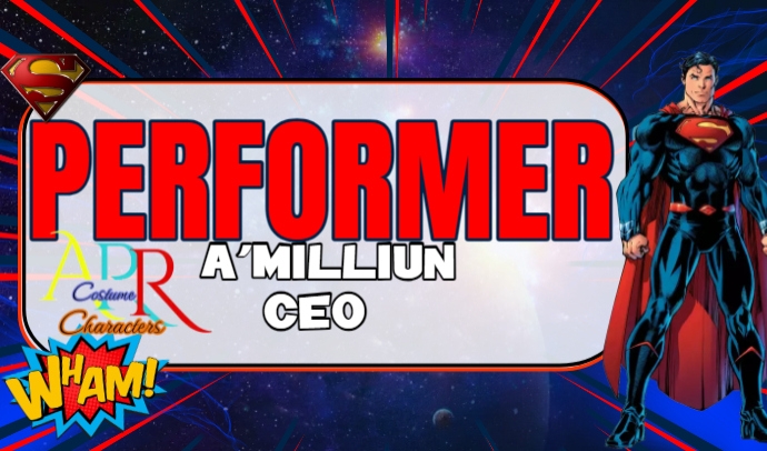 Superman Nametag Design template