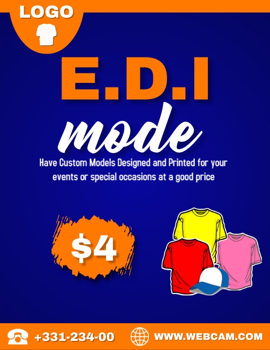 EDI MODE Template | PosterMyWall