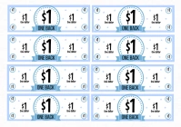 EDITABLE $1 one Mom Bucks Printable A4 template