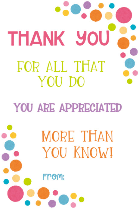 Editable Appreciation Tags Ishidi elingu 4' × 6' template
