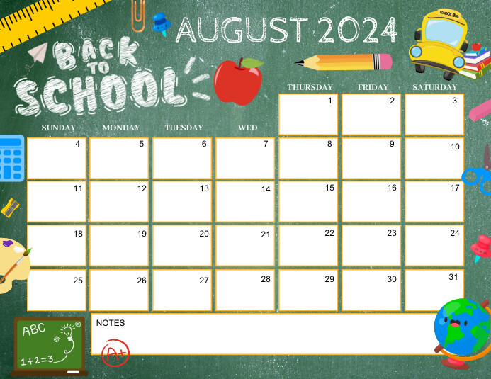 EDITABLE August 2024 Calendar, Printable Cale Template | PosterMyWall editable-august-2024-calendar-printable-cale-template-postermywall