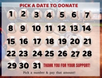 Editable Baseball Calendar Fundraiser Templat Flyer (US Letter) template
