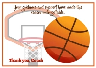 EDITABLE Basketball Coach Gift Printable A6 template