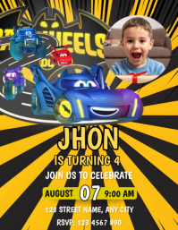 Batwheels Birthday Invitation Template | PosterMyWall