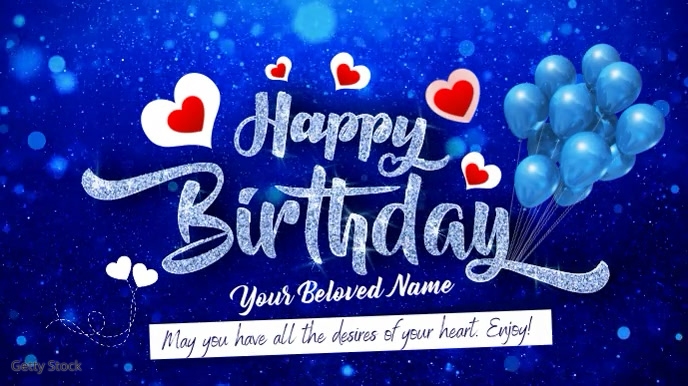 Modello Modificabili Per Auguri Di Compleanno Video Template Postermywall
