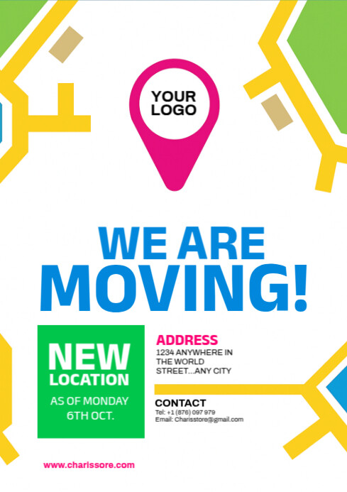 Relocation Announcement Posters Template | PosterMyWall