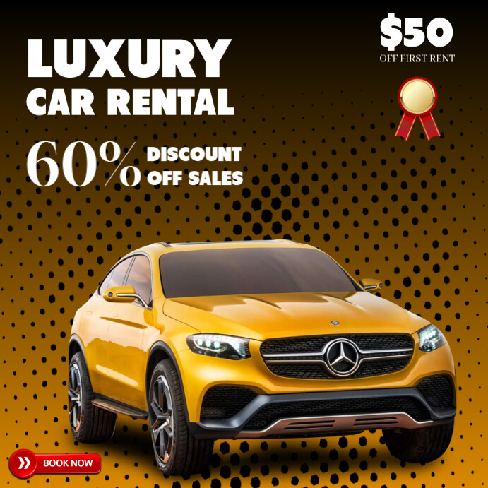 Editable car rental template | PosterMyWall
