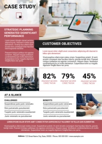 Editable Case Study Flyer Template A4