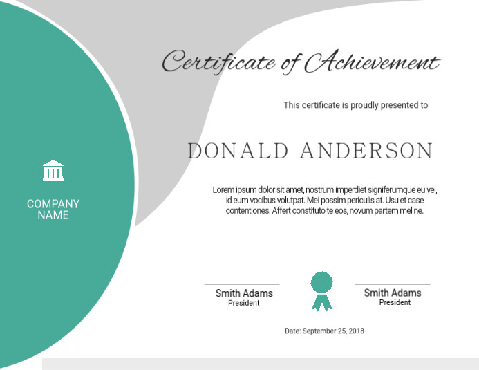 Editable Certificate Template Flyer (US-Letter)