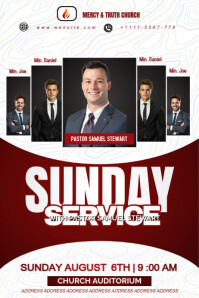 editable church flyer template Poster