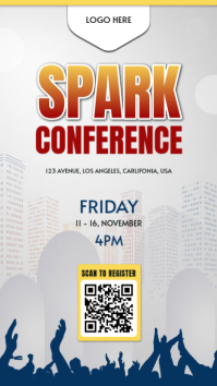 White Conference Event Instagram Story Template